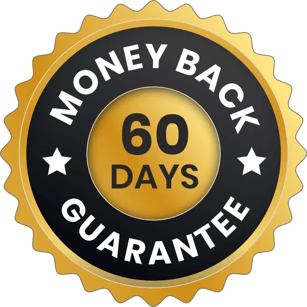 Tinnoril 60 day money back guarantee badge