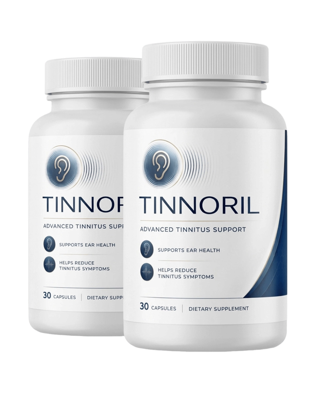 Tinnoril natural sublingual liquid supplement bottle for tinnitus relief and hearing support
